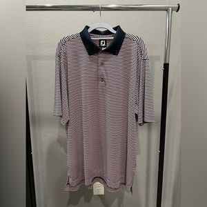 FootJoy Golf Shirt Size L Blue/Pink